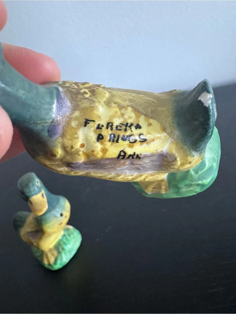 Vintage Mid-Century Hand-Painted Ceramic Mallard Duck Salt Pepper Shakers Japan